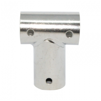 FNI Stainless Steel 90° Straight T Pulpit Joint for Ø22 mm Tube