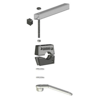 Magma T10-680 Dual Extended Horizontal Round Rail Mount Ø25mm