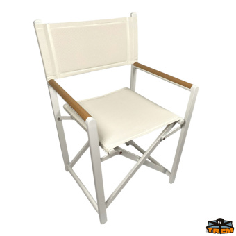 Trem D1733088 - Folding Chair Deco Wood Seat In Cream Colour