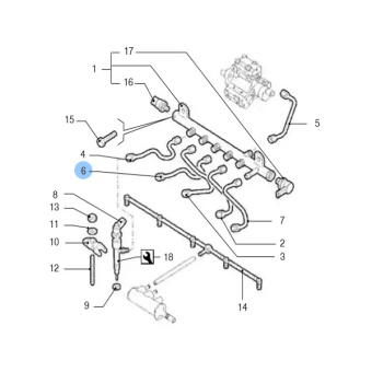 Vetus VFP01753 - Fuel Pipe