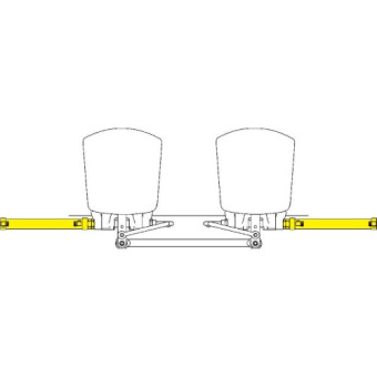 SeaStar HO5009 - Outboard Tie Bar Kit for Yamaha 1989-Date 70 and 90 HP