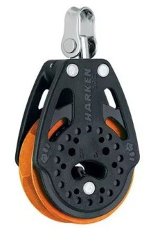Harken 2135.ORANGE - 57C 1-Sheave Ratchet Block Orange