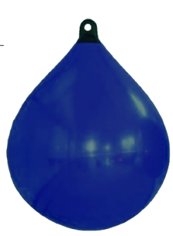 Allpa Solid Head Buoy, Ø350, L=480mm, Dark Blue With Black Head (Size 1)