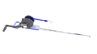 Hurley H3O Davit w/Hand Winch - Black