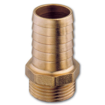 Brass Male Hose Connector – Male Thread x Hose Tail, 1/8" to 3"