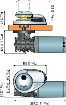 Quick DP1 - Vertical Windlass 500W/12V/6mm
