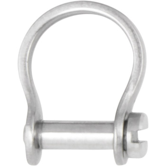Ronstan RF633S Stainless Steel Bow Shackle, 5/32" Pin, Coined Head