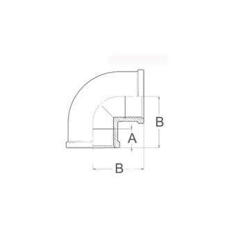 Guidi Bronze Elbow 90° F-F 1"1/2