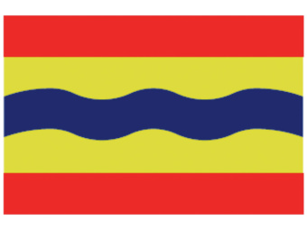 Marine Flag of Overijssel Province of of the Kingdom of the Netherlands