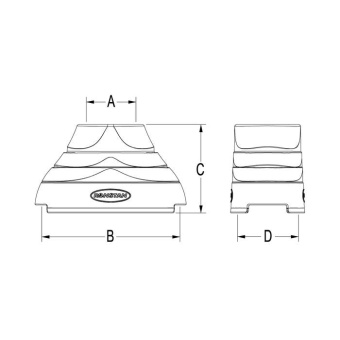 Ronstan RF2454 Stand-Up Base, Series 40