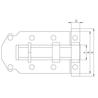Hollex Latch Adjustable 76mm