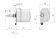 Roca 521002 W5 Windscreen Wiper Motor - 24V - 25mm Bulkhead