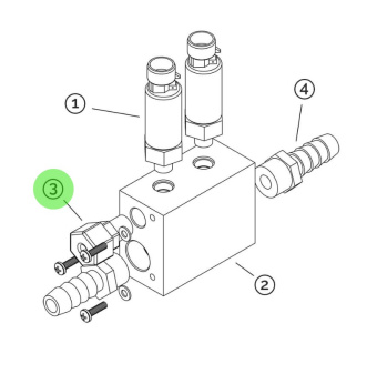 Sea Recovery 0204090869 1/4" MPT x 1/4" Tube Plastic Connector