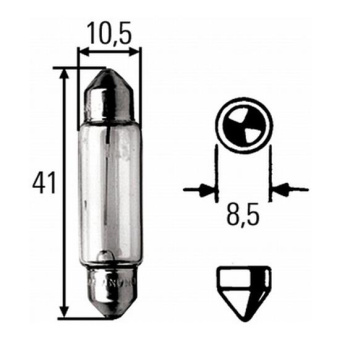 Hella Marine 8GM 002 091-131 10W 12V Festoon Bulb