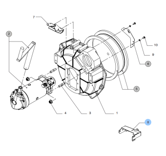 Vetus 08-01396 - Throttle Cable Support