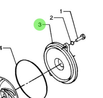 Bukh 000E4934 - Cover for DV36 and DV48 Circulation Pumps