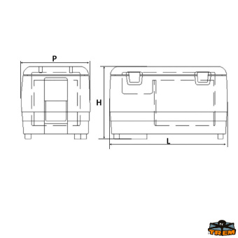Trem D4360540 - Portable Fridge Freezer 60 L