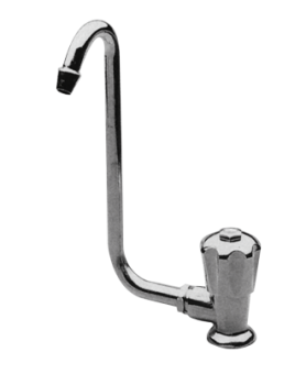 Allpa Chrome-Plated Water Tap With Foldable 10mm-Swivel, Connection 3/8", Control Left