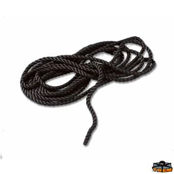 Trem T5220016 - Polyester 3-strand Mooring Rope Black Colour Not Spliced