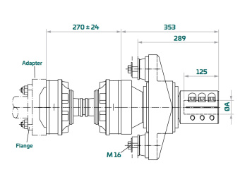 Aquadrive HDL42.680 – Heavy Duty Line Anti-Vibration CV Shaft System