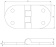 Hollex Hinge Oval 75x38mm