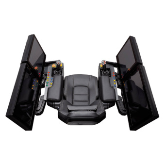 Norsap 8955 - 4000 Comfort L Seat, XL Column, With Flat Base 60/87 Black