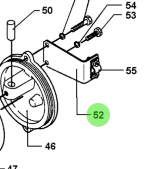Bukh 000E5251 - Engine Control Bracket for DV36 and DV48 Engines