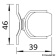 Osculati 38.155.34 - Magnetic pivoting doorstop low version