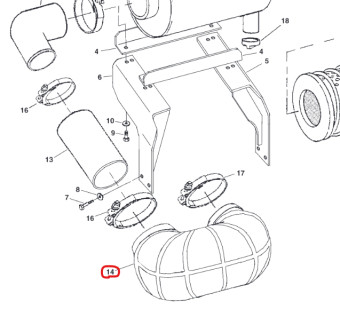 Northern Lights R152687 - REDUCING U-BEND,AIR INTAKE