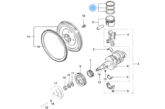 Vetus STM1088 - Crankshaft for Engine M2.C5, M2.D5