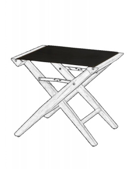 ARC Marine Canvas For Director's Stool Black