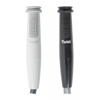 Whale DS2123B - Twist Mk2 Black Straight Hand Shower Hot/Cold