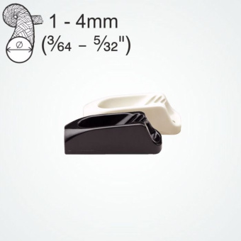 Clamcleat CL263 Micros Nylon Cleats for 1–4 mm Rope, 2 pcs