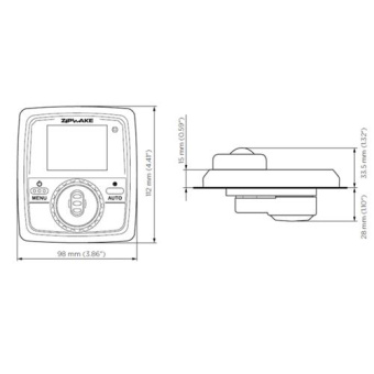 Zipwake Control Panel S With Standard Cable 7 m