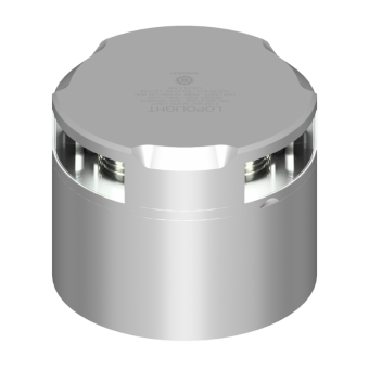 Lopolight 201-012-CD - Navigation Light 2NM 360° White, Silver W/Connector & Alu-Base (CD)