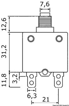 Osculati 14.733.05 - Automatic fuse thermal protection 5 A