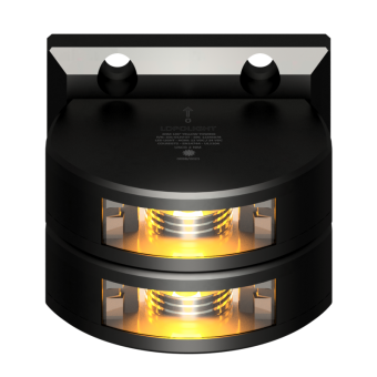 Lopolight 301-107ST-B - Navigation Light 3NM 135° Double Yellow Towing, Black Anodized