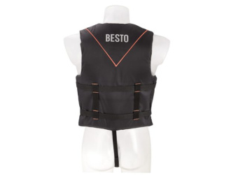 Besto 20421023 - Ski All Black/Orange Buoyancy Aid M 40N