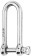 Wichard 11215 - Long D-Shackle HR Stainless Steel 10 mm