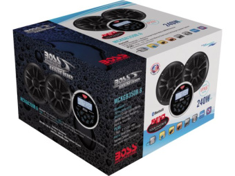 Boss Audio MCKGB350B - Marine Radio Pack Black