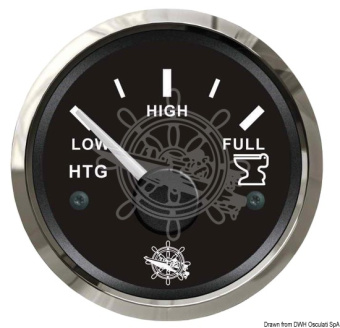 Osculati 27.321.05 - Blackwater gauge 10/180 ohm black/glossy