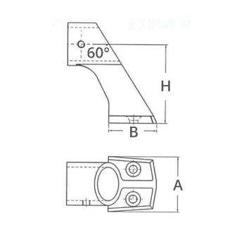 Handrail Central Bracket 22 mm
