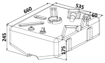 Osculati 52.035.09 - PE Tank 62 l