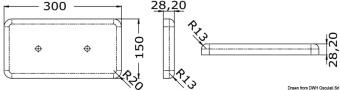 Osculati 43.920.07 - Bolting Anode 8000 g 300x150 mm