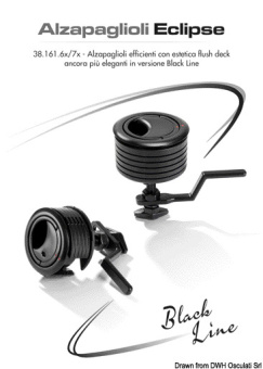 Osculati 38.161.61 - Eclipse MK2 60 Flush Latch Stainless Steel Black
