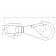 AISI 316 Snap Shackle With Swivel Eye 85 mm AISI 316 Snap Shackle With Swivel Eye 85 mm