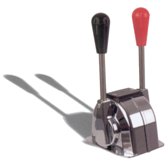 Allpa Twin Lever Control NB, Top Mount, Single Action, For Throttle & Shift