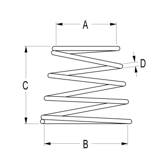 Ronstan RF321 40mm Tapered Spring, 28mm Diameter