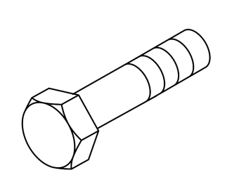 John Deere 19M7662 - Hexagonal Head Screw M10x30