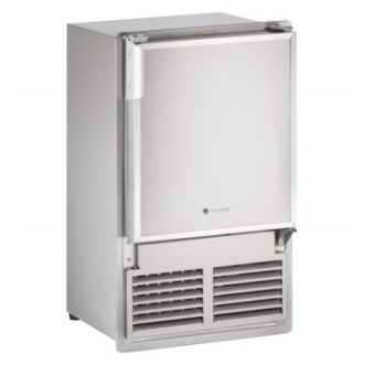 U-Line SS1095 Marine Series Stainless Steel Ice Machine - 230V - Flush